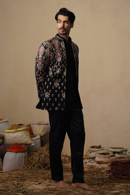 UTSAV BLACK JODHPURI SET