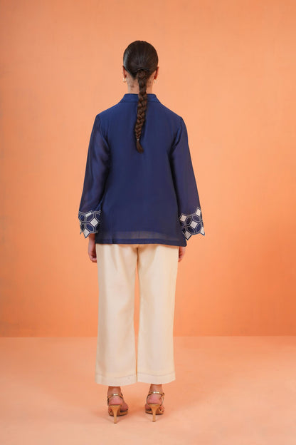 ORIGANI BLUE SYMPHONY CO ORD SET