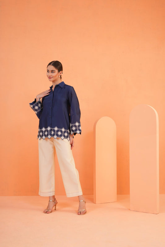 ORIGANI BLUE SYMPHONY CO ORD SET