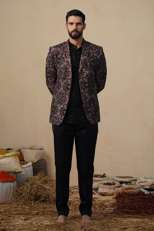 KARTIKEY BLACK BLAZER SET