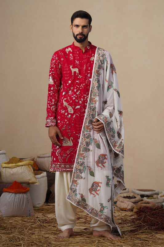 VYOM HOT PINK KURTA SET