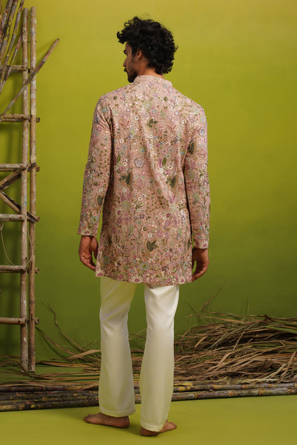 PHOOL PINK SHORT KURTA SET