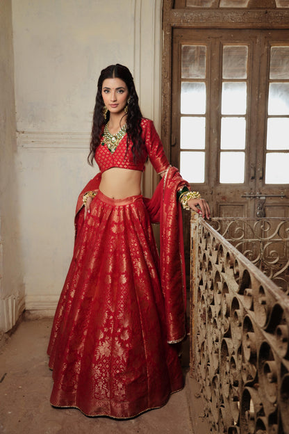 THE LAAL HIRAYA LEHENGA