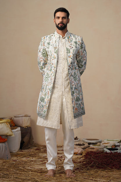 PARIND IVORY INDOWESTERN SET