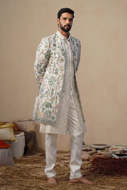 PARIND IVORY INDOWESTERN SET