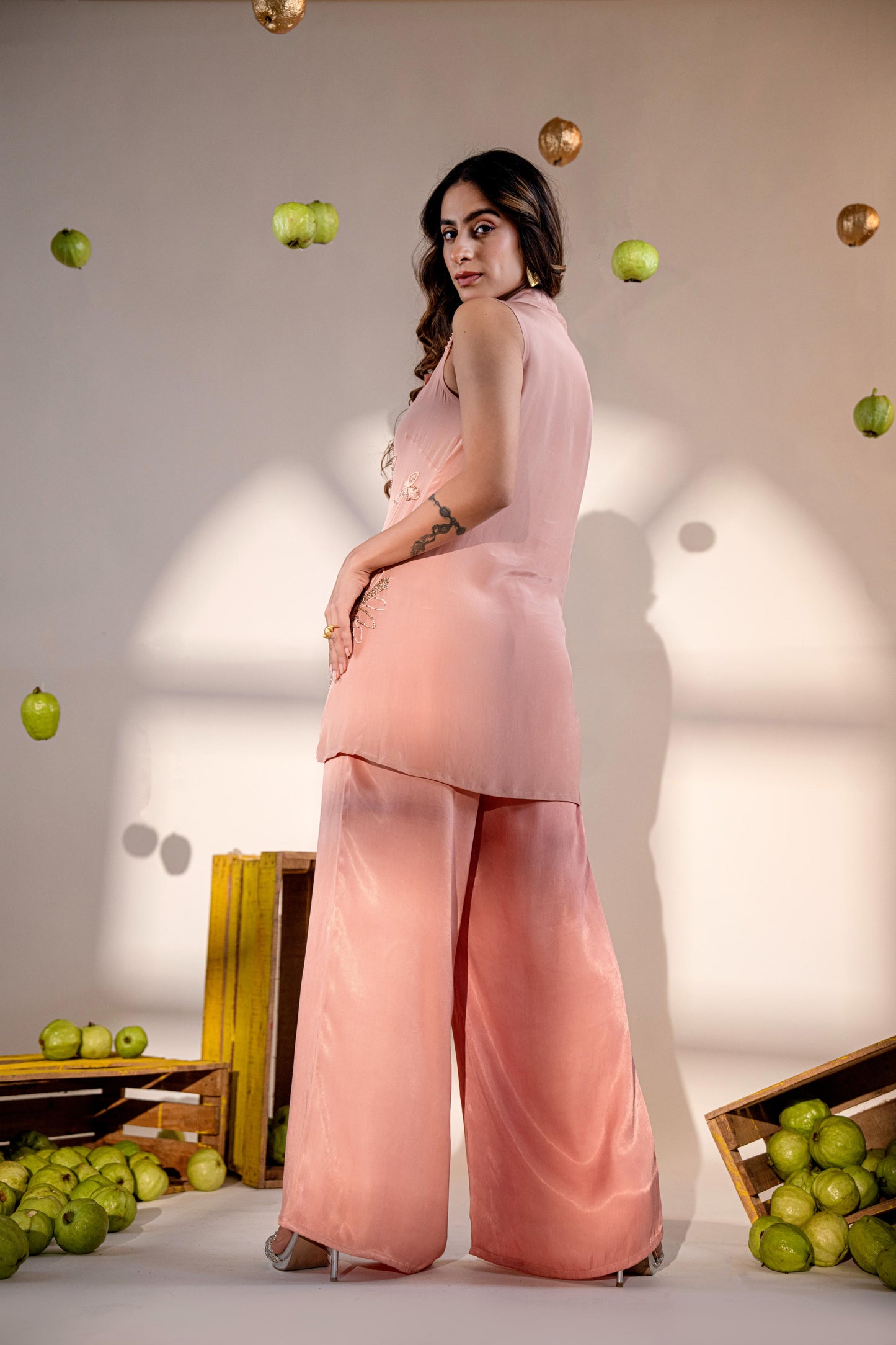 PEACH PANT SET