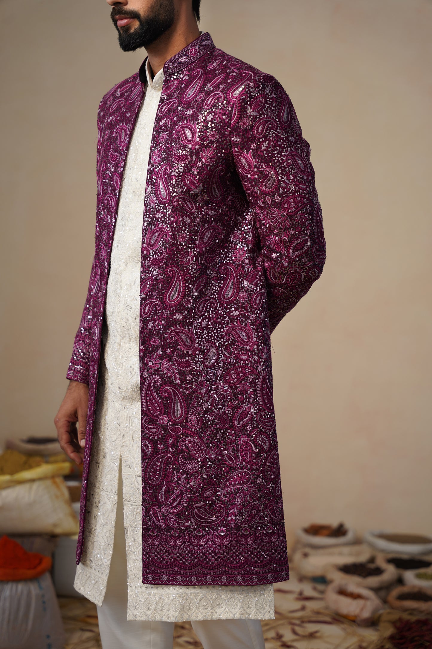 SITARA WINE INDOWESTERN SET