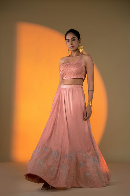 PEACH LEHENGA