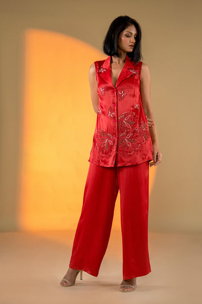 RED PANT SET