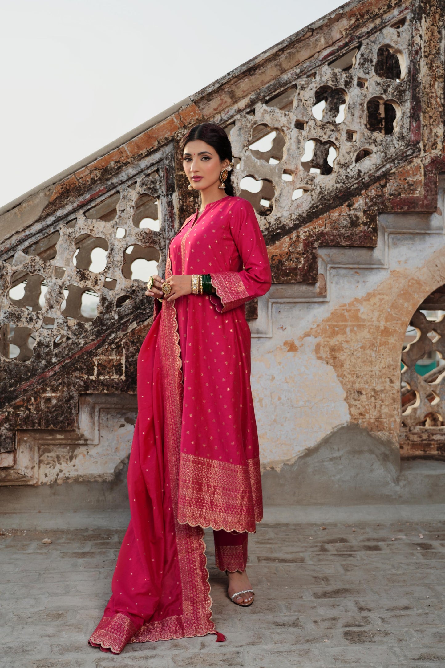 THE GULAABI RIZWANA  SUIT