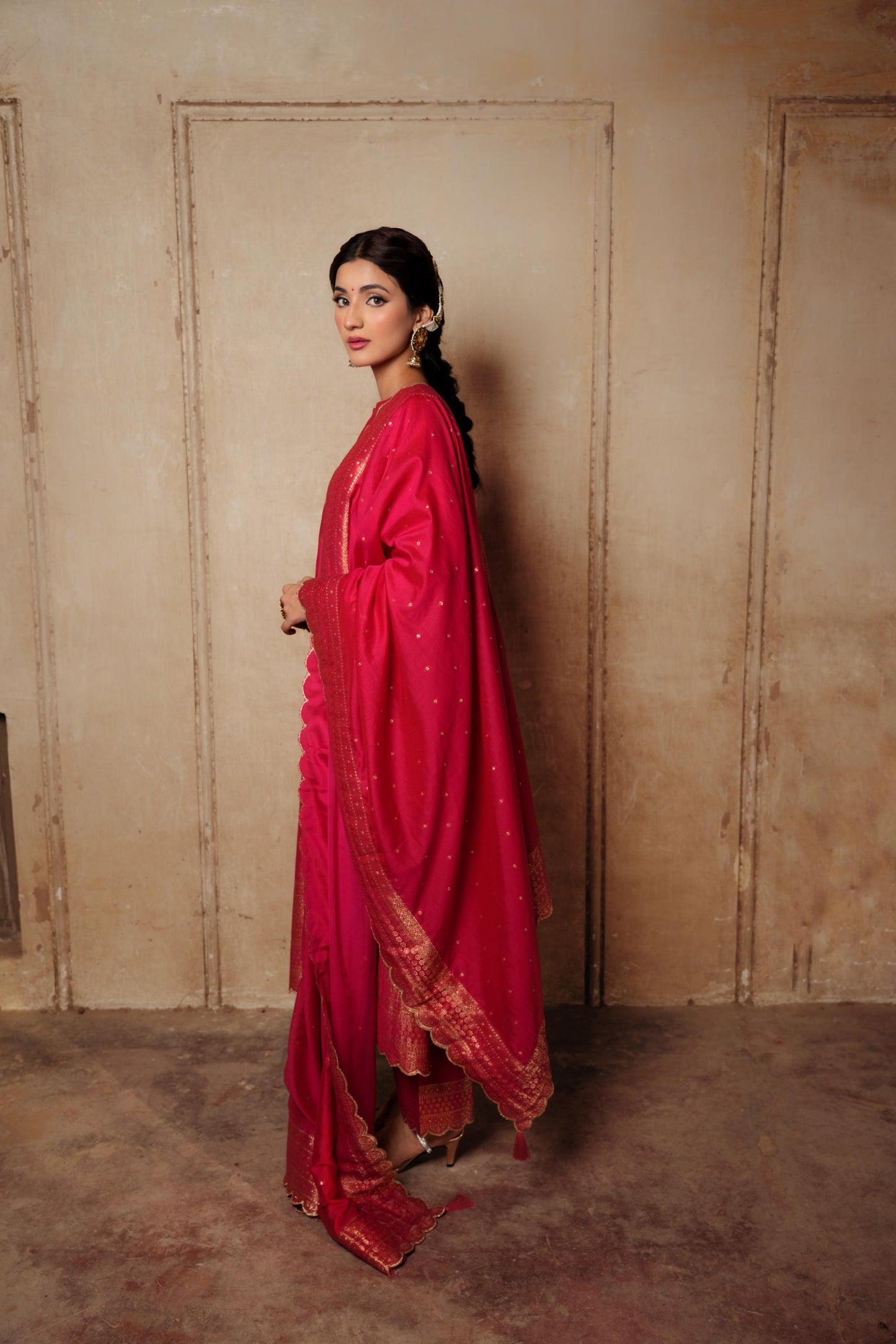 THE GULAABI RIZWANA  SUIT