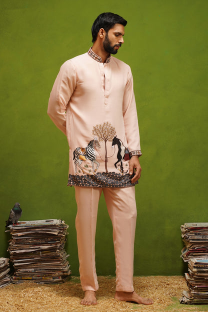 SAATHI PINK SHORT KURTA SET