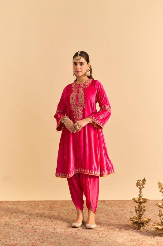 AMAL - A-LINE KURTA WITH DHOTI