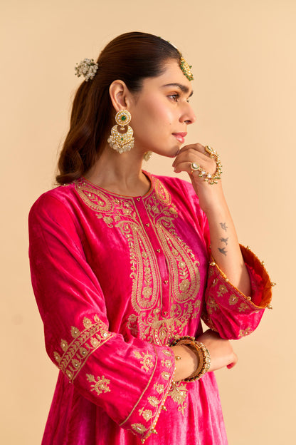 AMAL - A-LINE KURTA WITH DHOTI