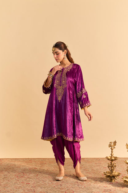 AMAL - A-LINE KURTA WITH DHOTI