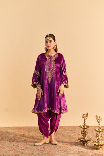AMAL - A-LINE KURTA WITH DHOTI