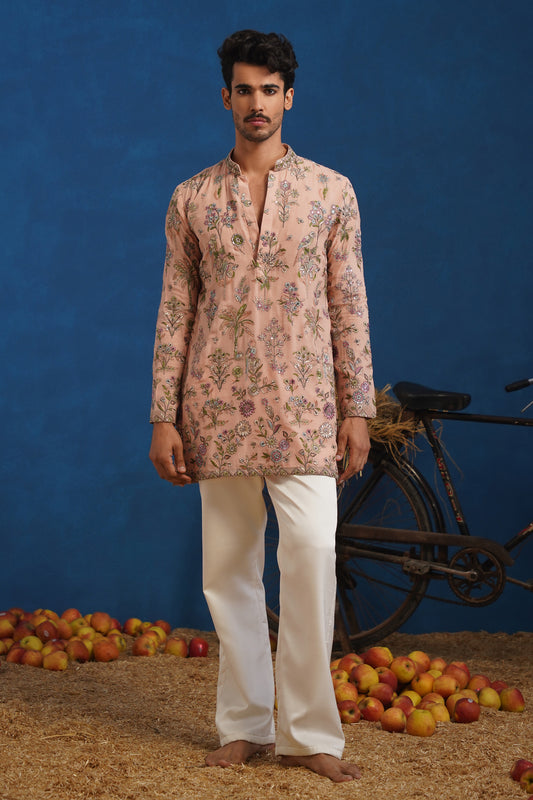 REHAAN PINK SHORT KURTA SET