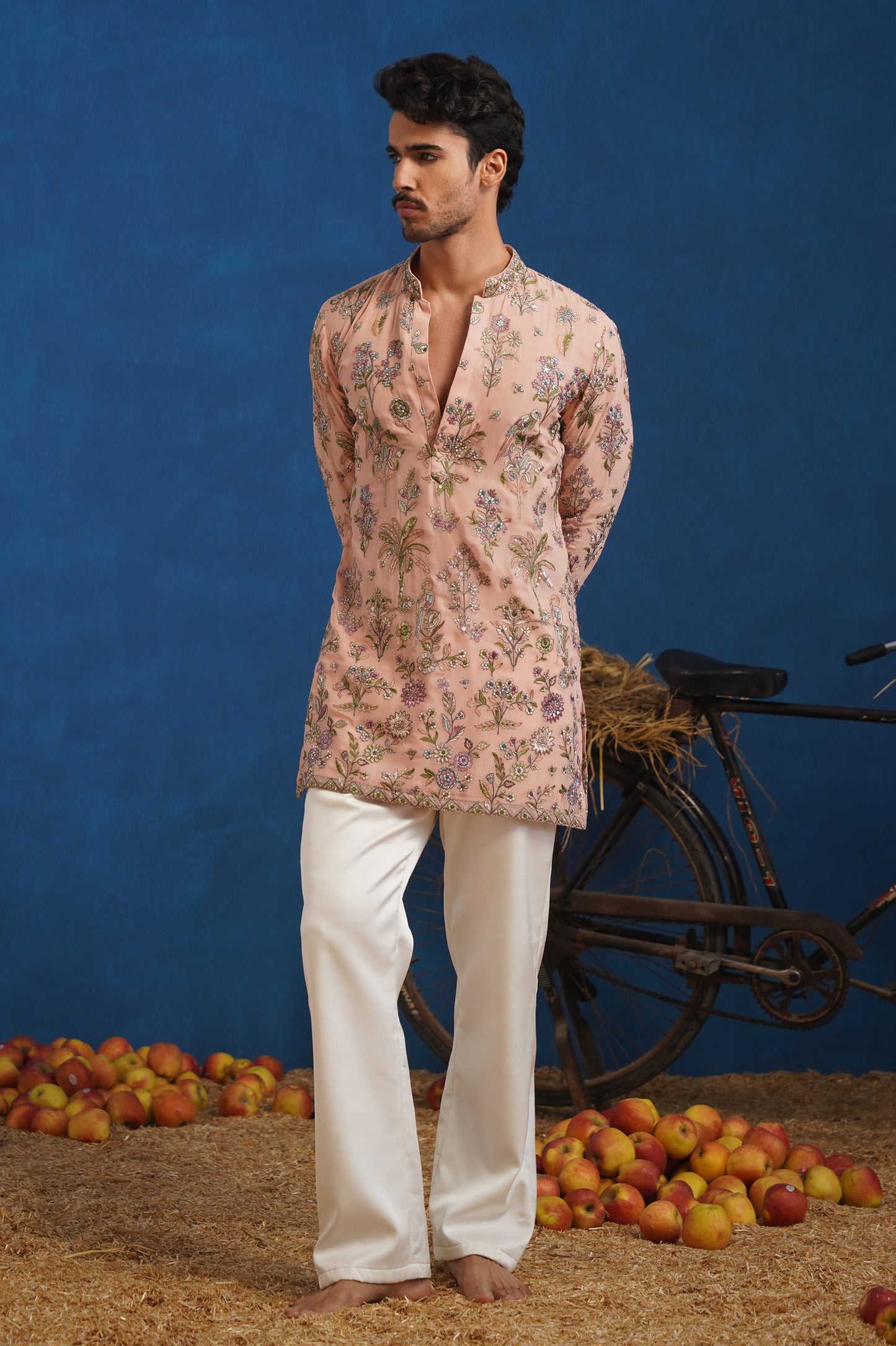 REHAAN PINK SHORT KURTA SET