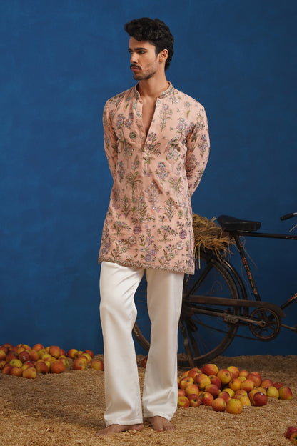 REHAAN PINK SHORT KURTA SET