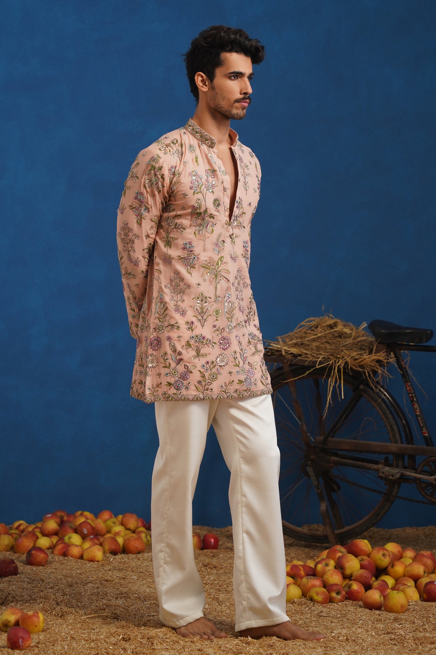 REHAAN PINK SHORT KURTA SET