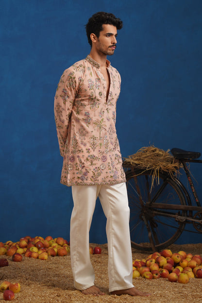 REHAAN PINK SHORT KURTA SET