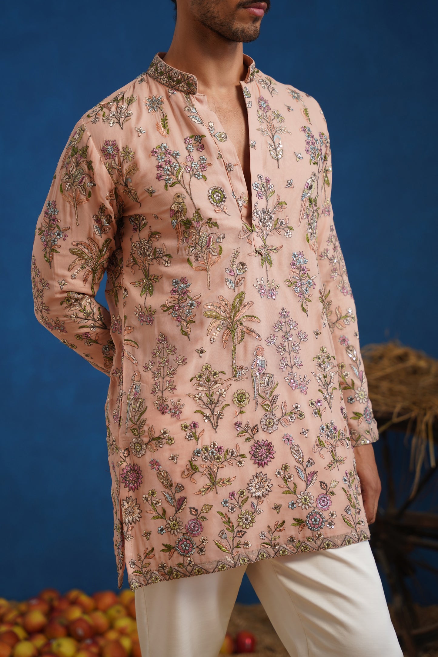 REHAAN PINK SHORT KURTA SET