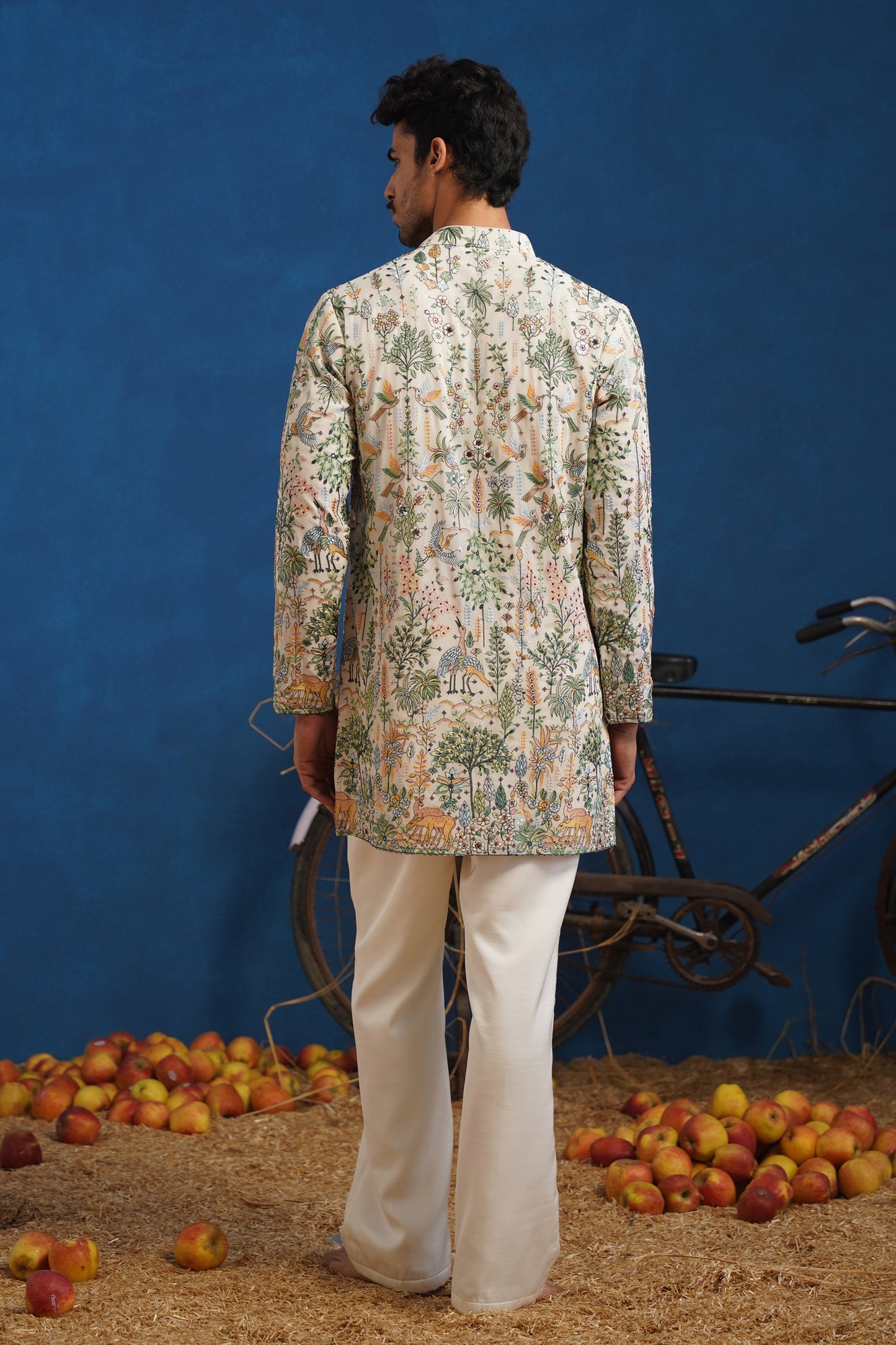 PARIND IVORY SHORT KURTA SET