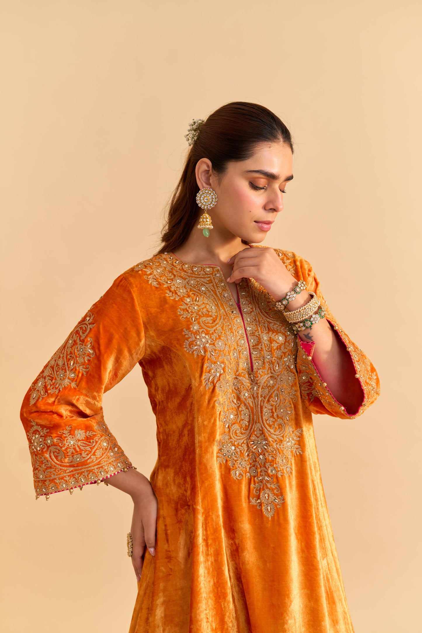 EIRA - A-LINE KURTA WITH DHOTI