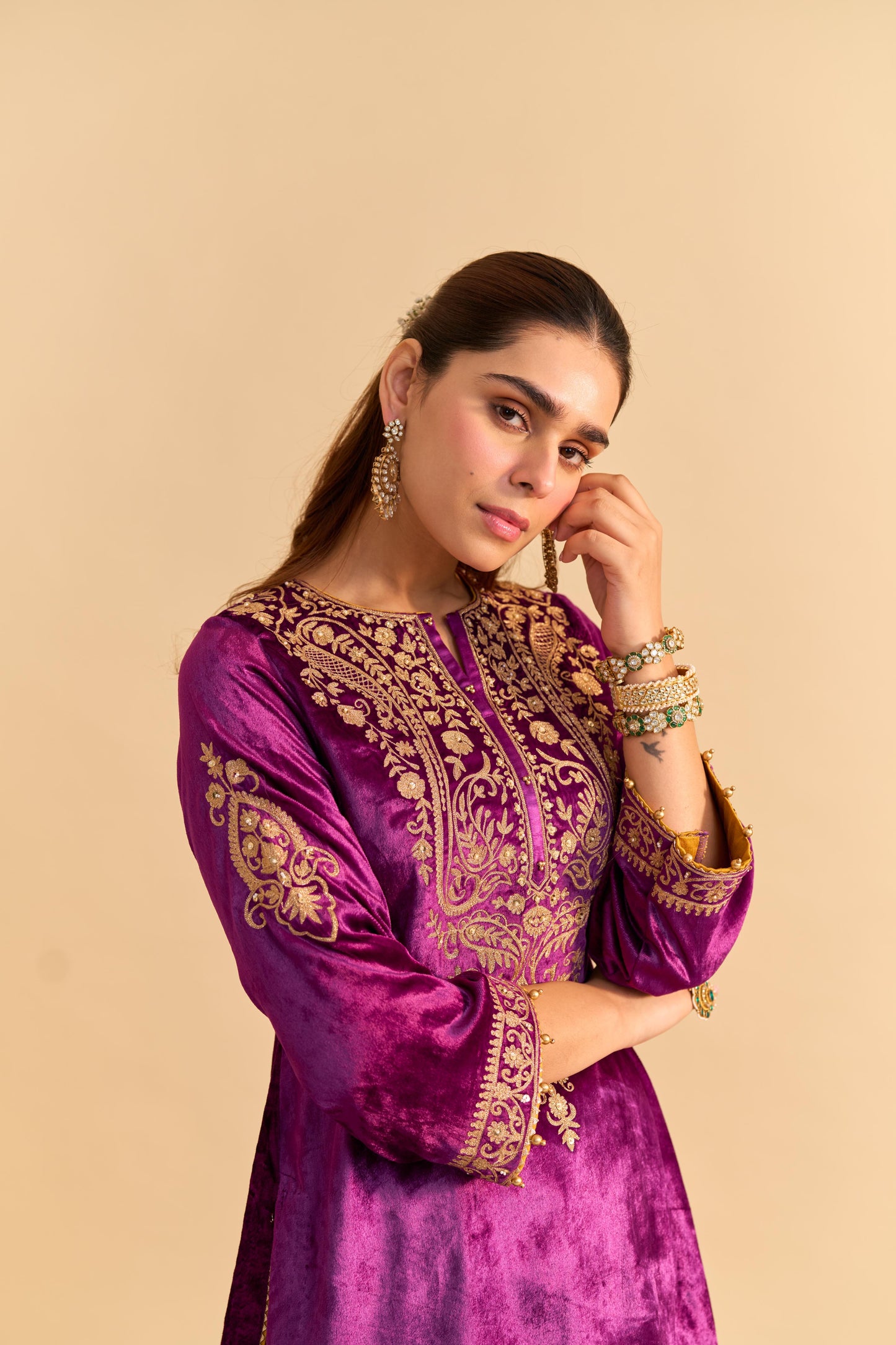 AROOB - KURTA WITH SHARARA AND DUPATTA