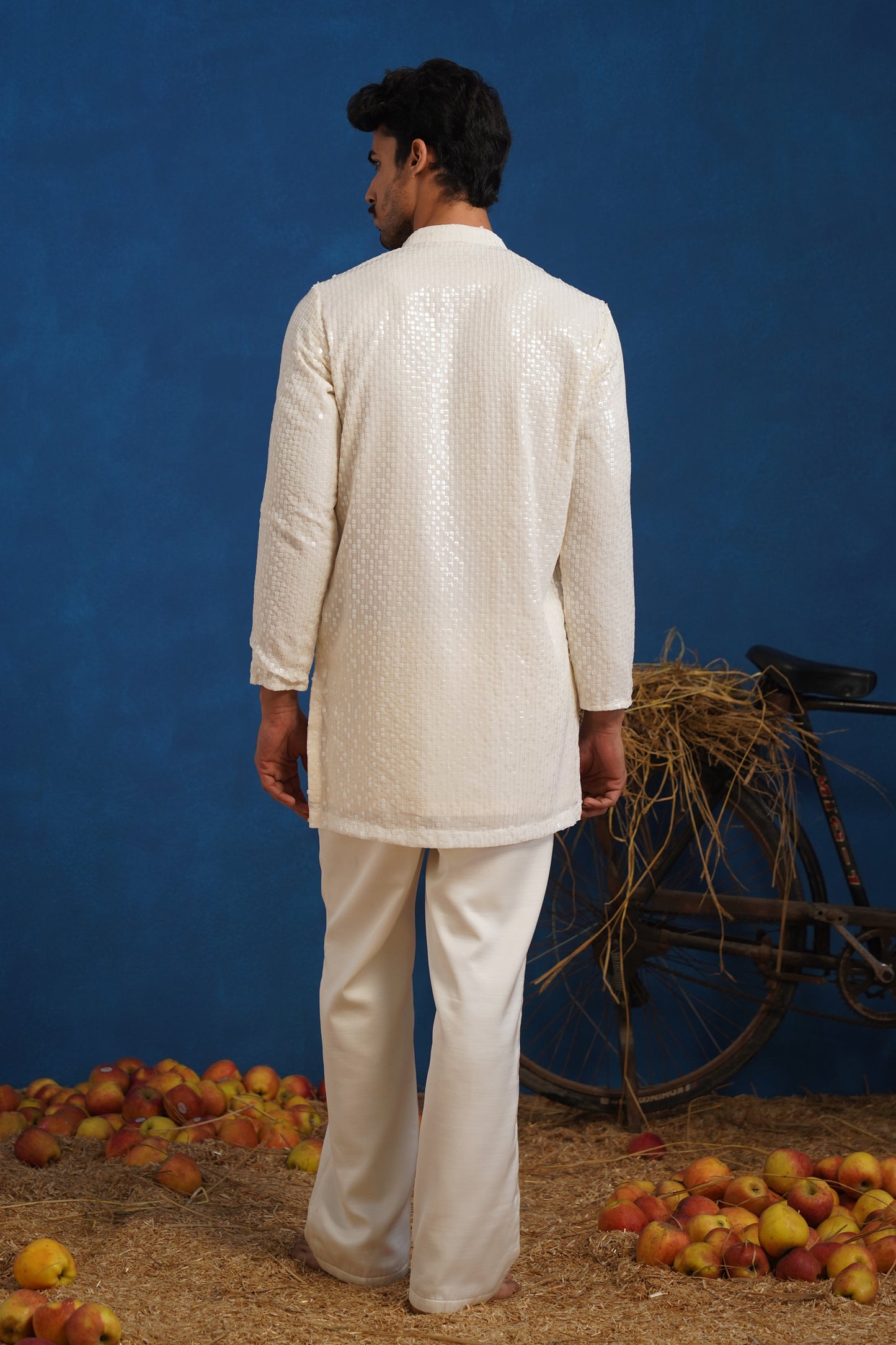 SAMARTH IVORY SHORT KURTA SET