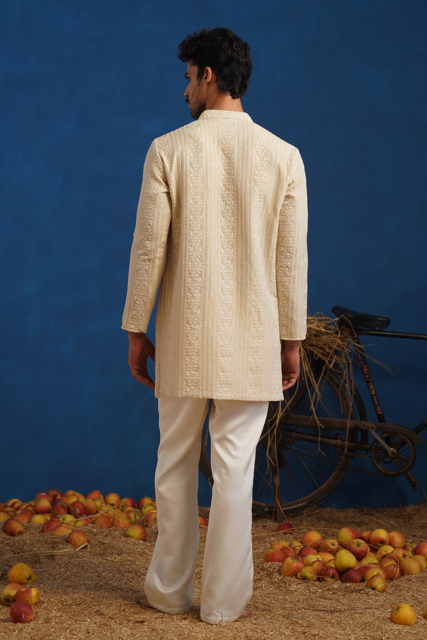 DAKSH BEIGE SHORT KURTA SET