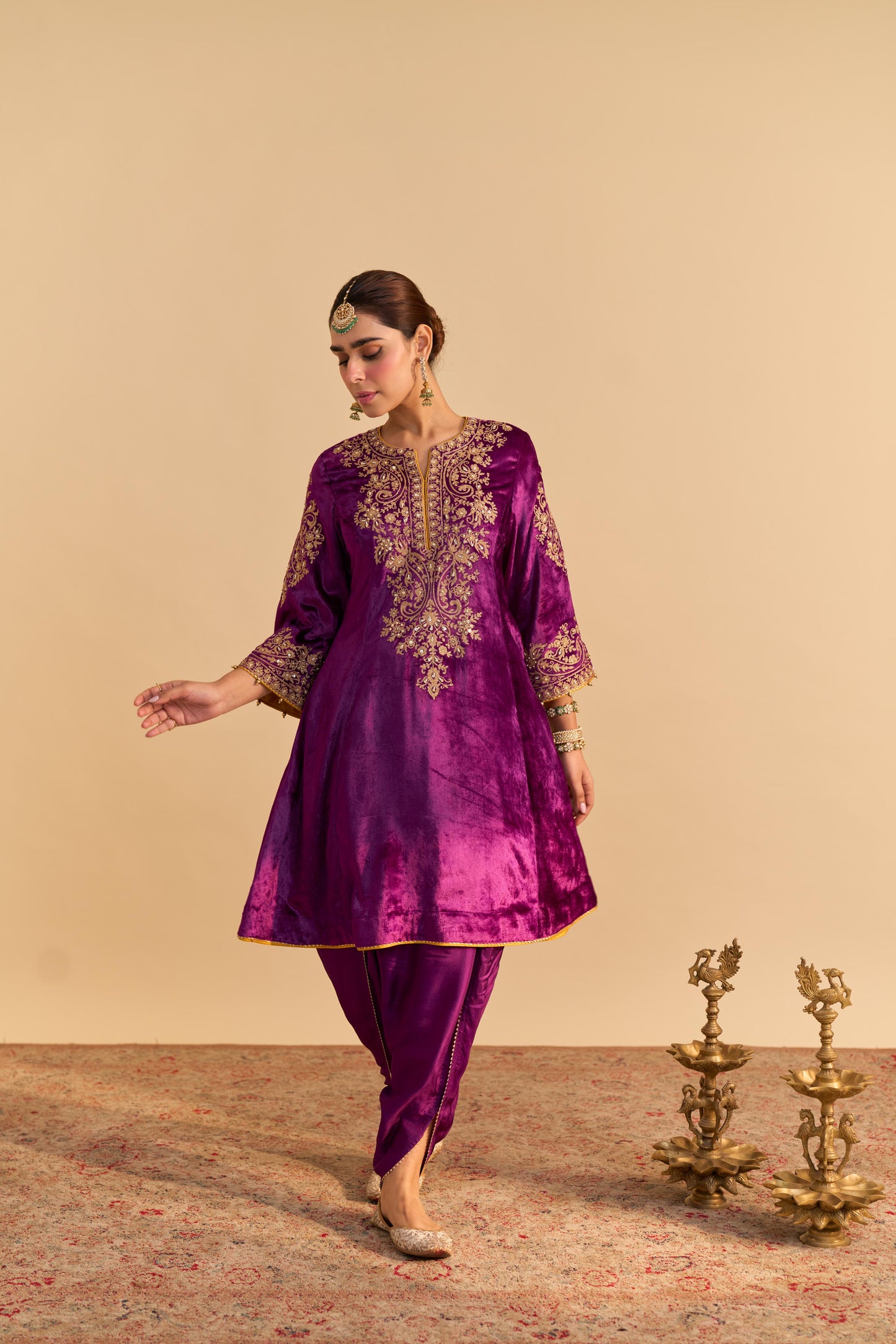 EIRA - A-LINE KURTA WITH DHOTI