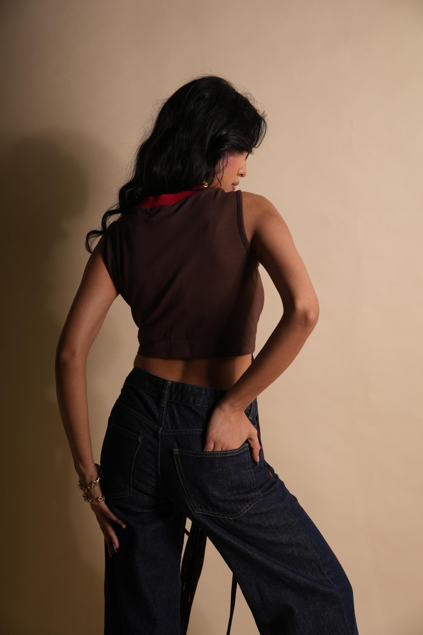 FRENCH PRESS TASSEL CROP TEE