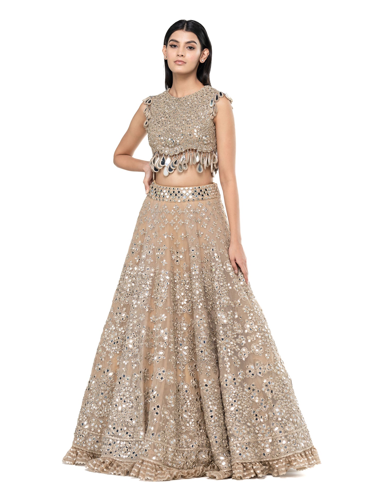 PASTEL EMBELLISHED LEHENGA SET