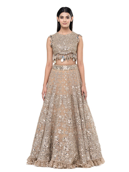 PASTEL EMBELLISHED LEHENGA SET