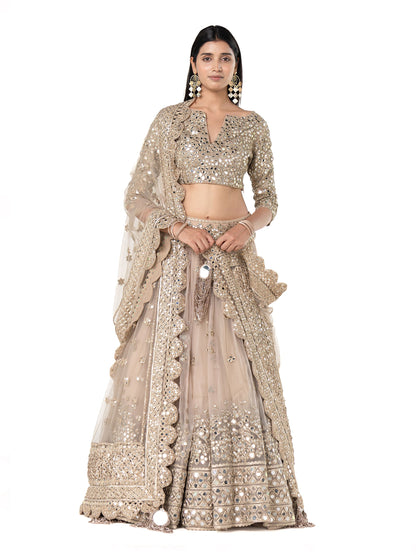 PASTEL EMBELLISHED LEHENGA SET