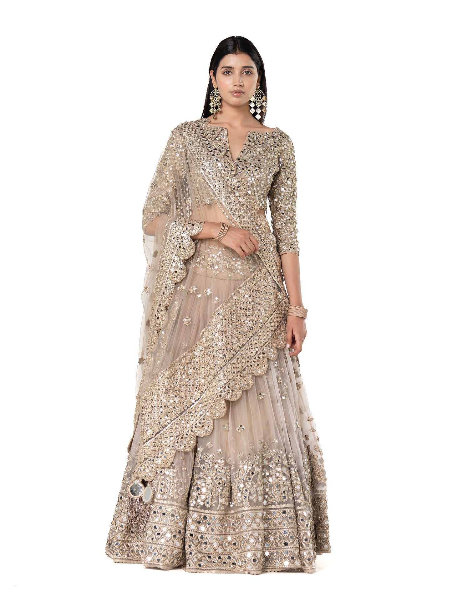 PASTEL EMBELLISHED LEHENGA SET