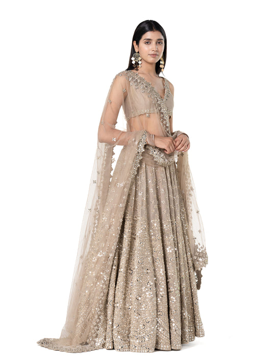 PASTEL EMBELLISHED LEHENGA SET