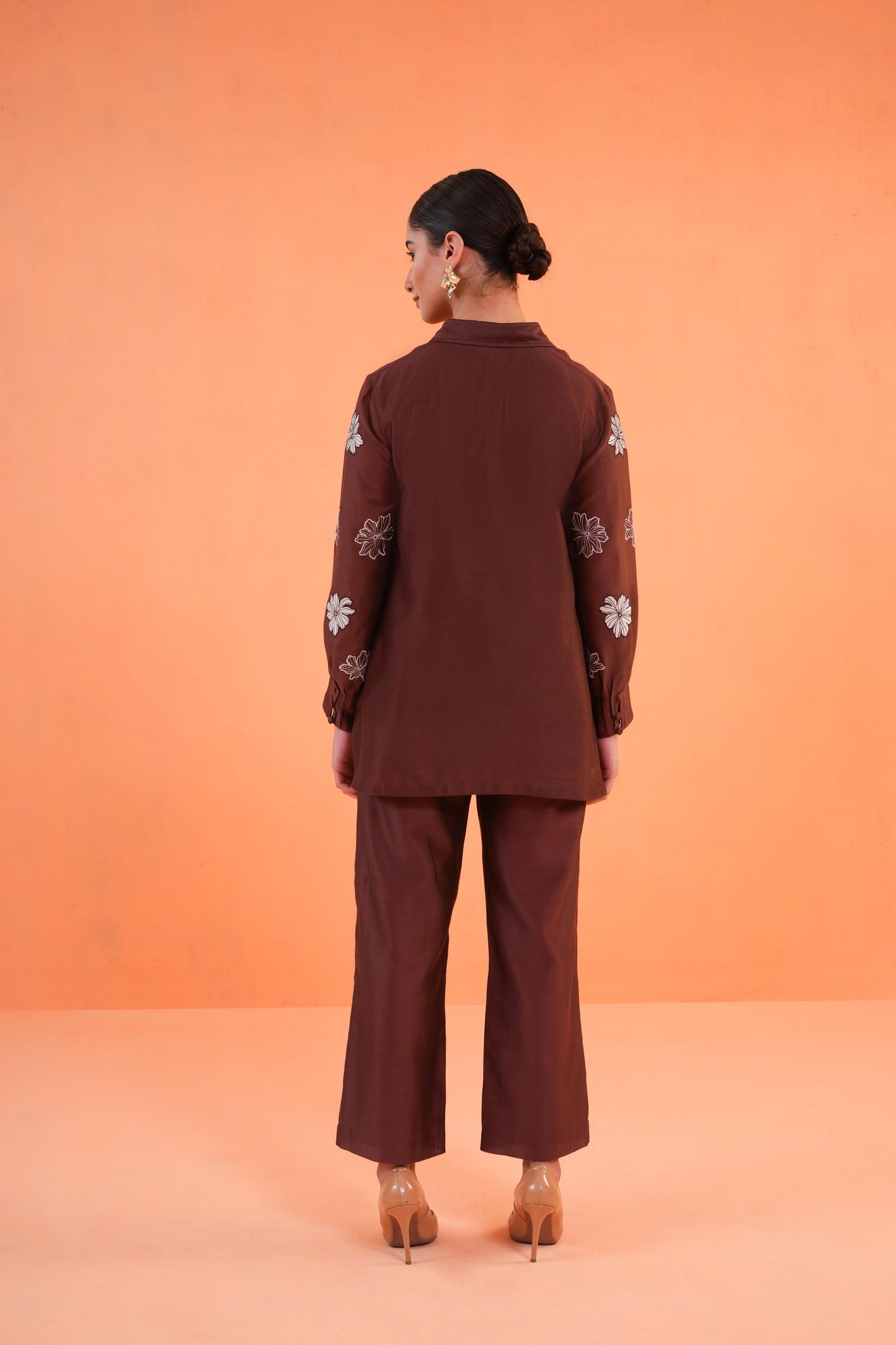 ORIGANI BROWN NOIR CO ORD SET