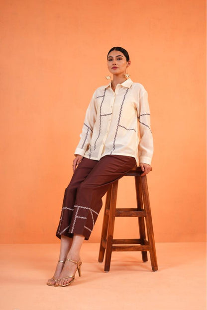 ORIGANI BROWN MOSAIC CO-ORD SET