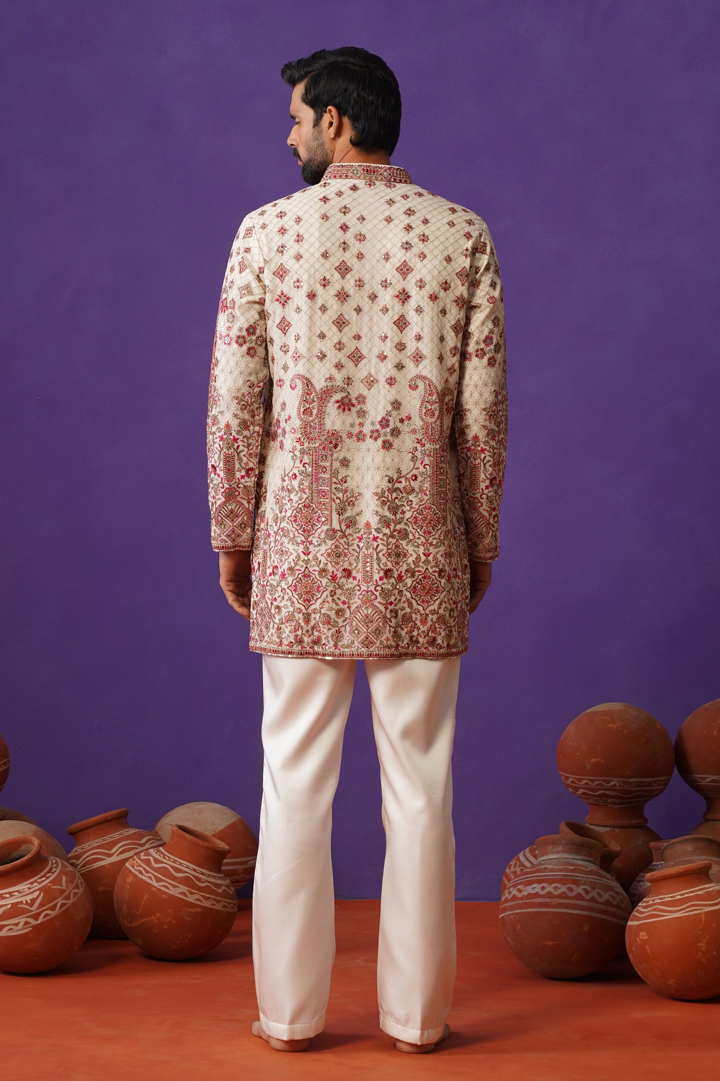 ISHQ IVORY SHORT KURTA SET