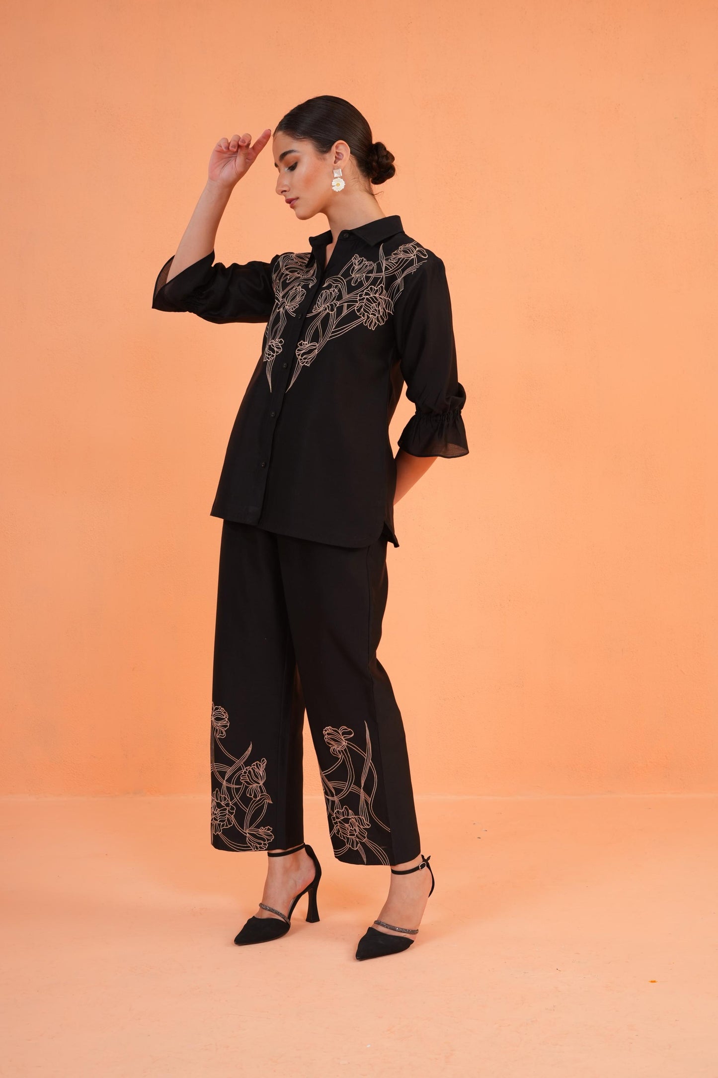 ORIGANI BLACK OASIS CO ORD SET