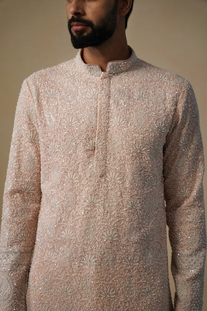 VED BLACK SHORT KURTA SET