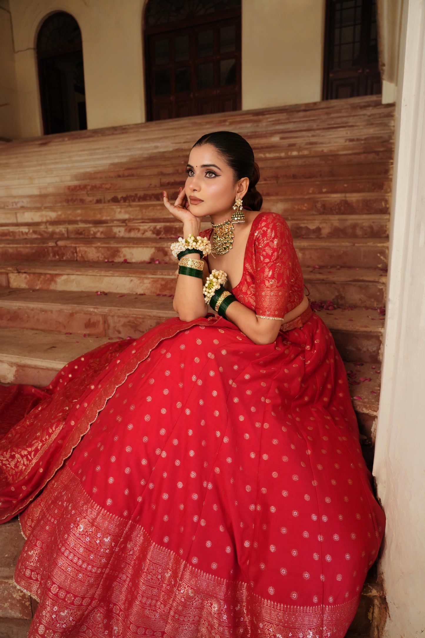 THE LAAL MINARA LEHENGA