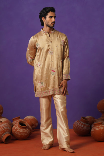 VEDANSH CHIKU SHORT KURTA SET
