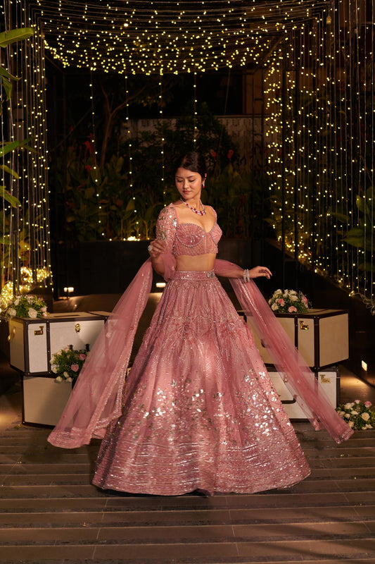 ROSE ROYAL LEHENGA SET