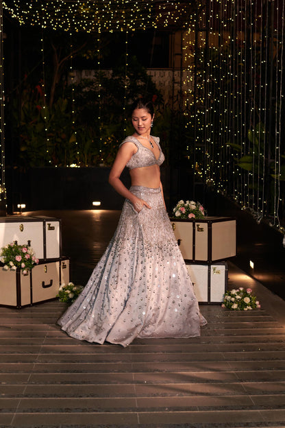 SHAHI SHIMMER LEHENGA SET