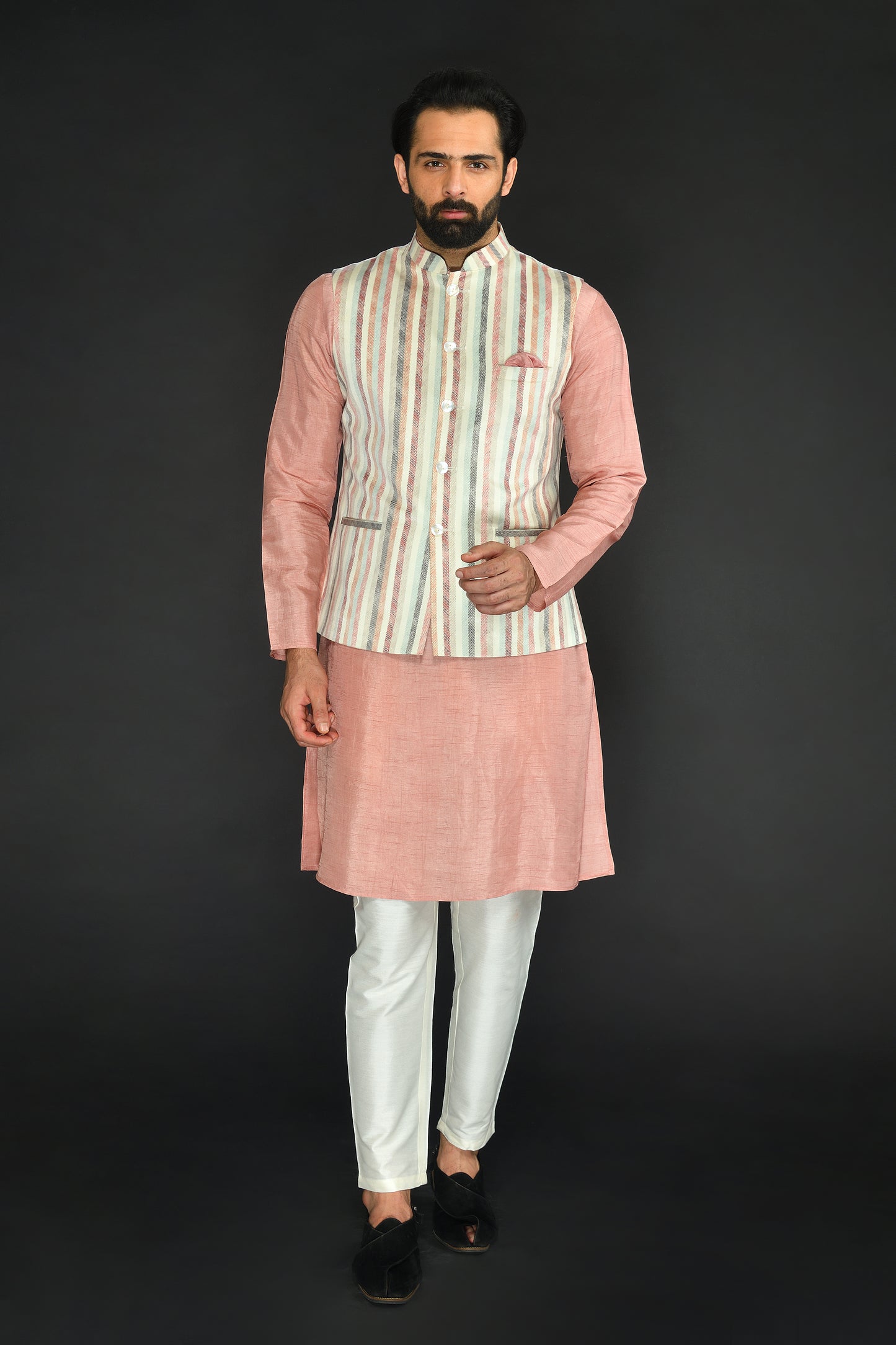 BUNDI WITH KURTA AND CHURIDAR