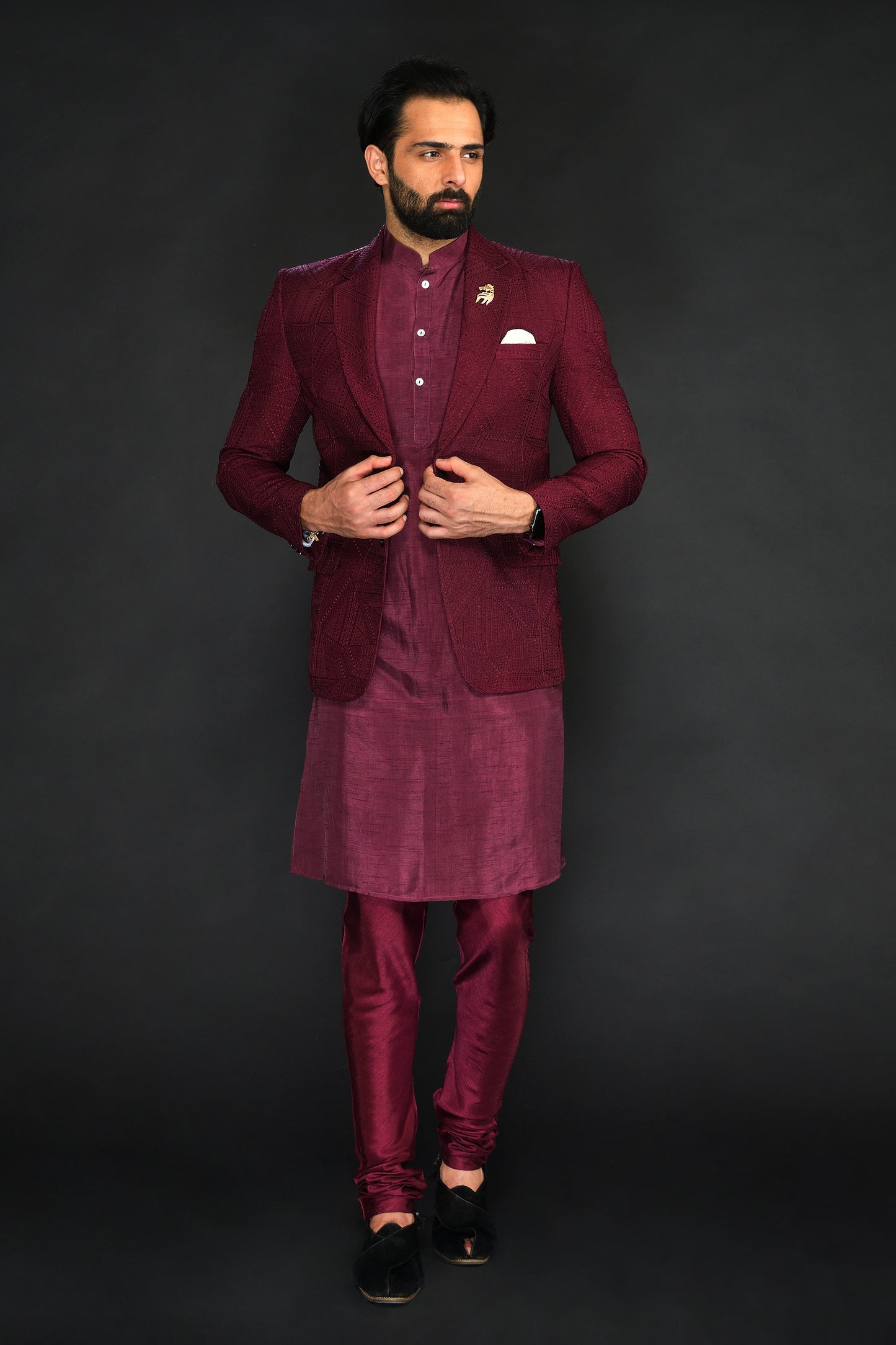 BLAZER WITH KURTA AND PANT