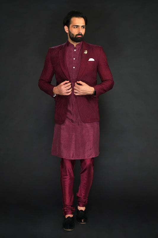 BLAZER WITH KURTA AND PANT